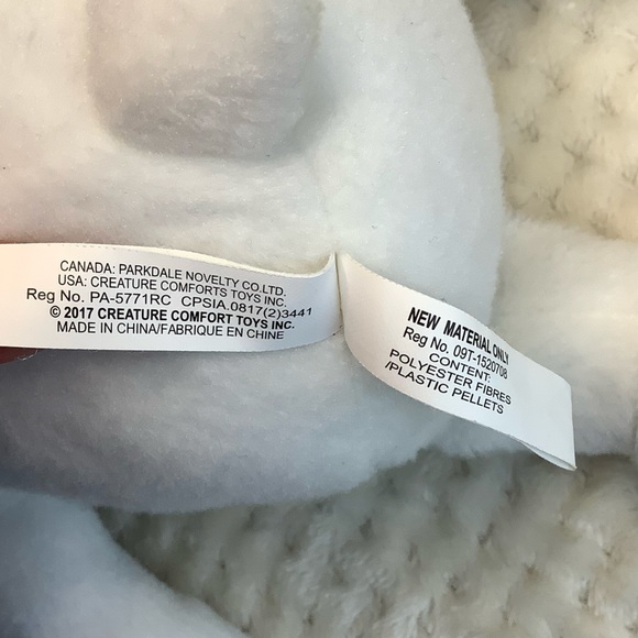 Creature Comforts Plush Lamb Stuffed Animal Embroidered Eyes Toy - Picture 12 of 13